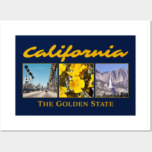 California - The Golden State - Hollywood, California Poppies, Yosemite National Park Posters and Art